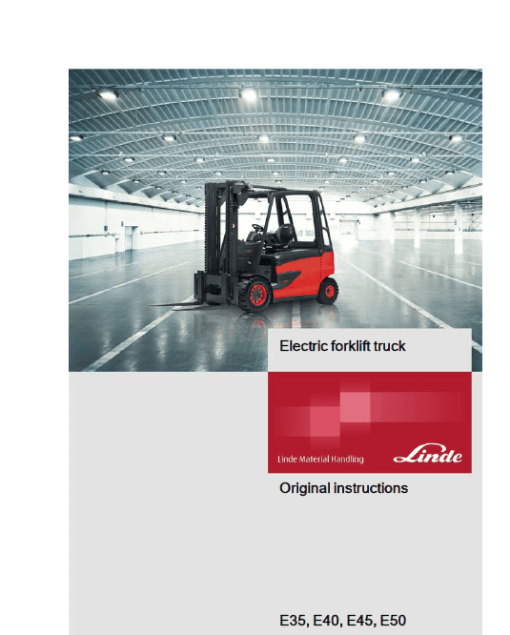 Linde Series 388 Electric Forklift Truck: E35, E40, E45, E50 Workshop Service Manual - Image 3