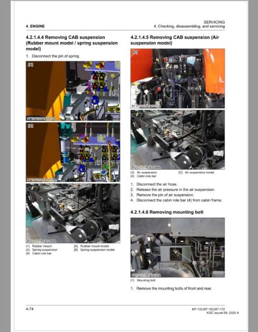 Kubota M7-132, M7-152, M7-172 Tractor Workshop Service Repair Manual - Image 2