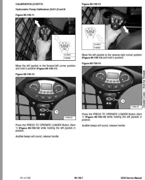 Bobcat S530 Skid-Steer Loader Service Repair Manual - Image 2