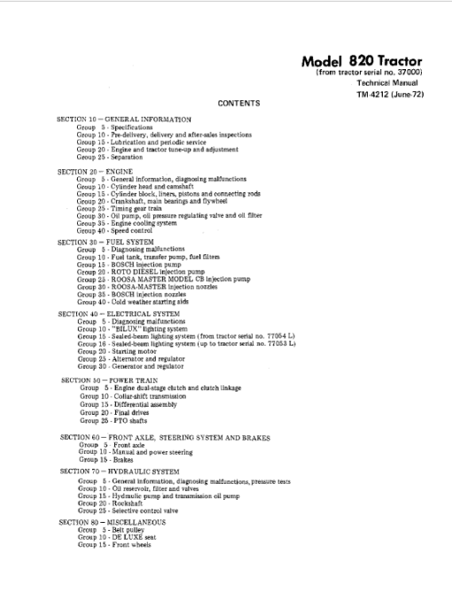 John Deere 820 Tractor Repair Technical Manual (S.N after 37000 -) - Image 2