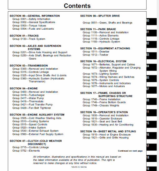 John Deere 655B, 755B Crawler Repair Technical Manual - Image 2