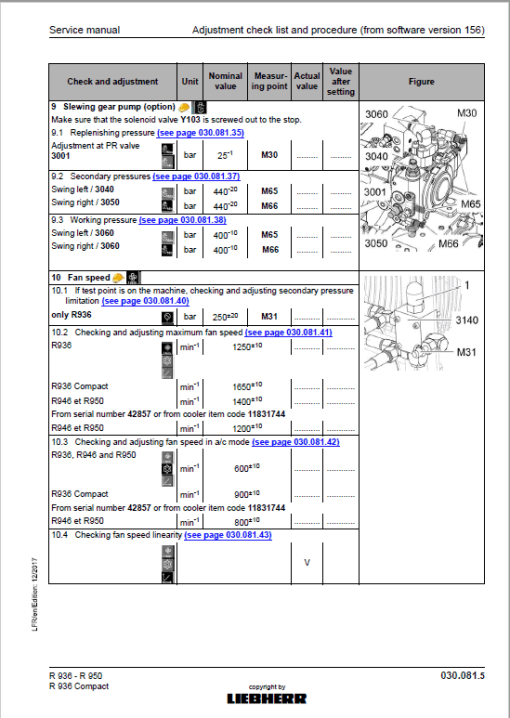 Liebherr R926, R936, R946, R950 Tier 4F Hydraulic Excavator Service Manual - Image 2