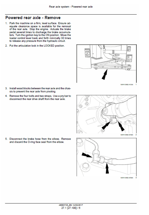 New Holland W110D Tier 4B Wheel Loader Service Manual - Image 2