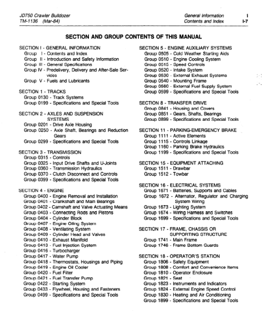 John Deere 750 Crawler Repair Technical  Manual (TM1136) - Image 6