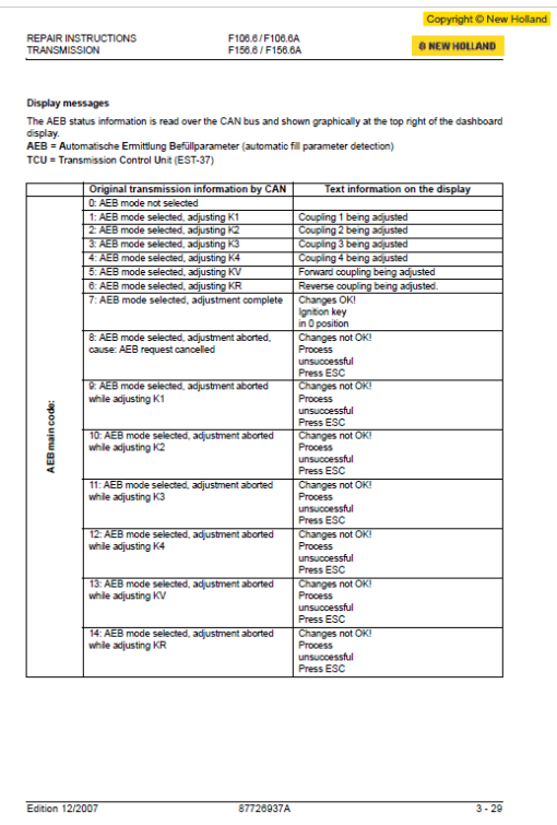 New Holland F106.6 Tier 3 and F156.6 Tier 3 Service Manual - Image 2