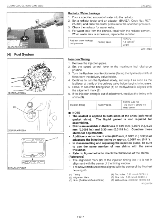 Kubota GL7000-CAN, GL1100-CAN Generator Workshop Manual - Image 2