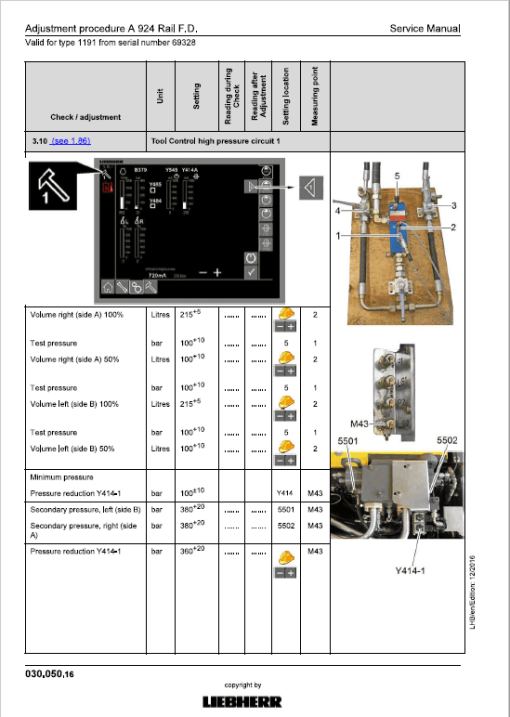 Liebherr A924 Rail Litronic Tier 4i Excavator Service Manual - Image 2