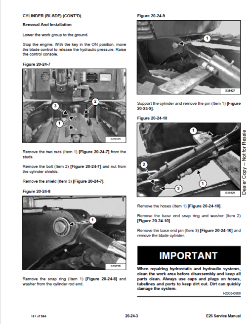 Bobcat E26 Excavator Repair Service Manual - Image 4