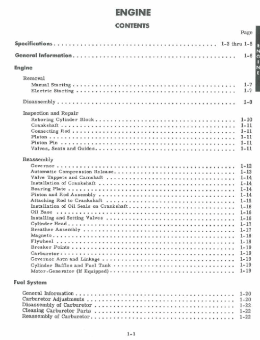 Cub Cadet 71, 102, 122 and 123 Tractor Service Manual - Image 2