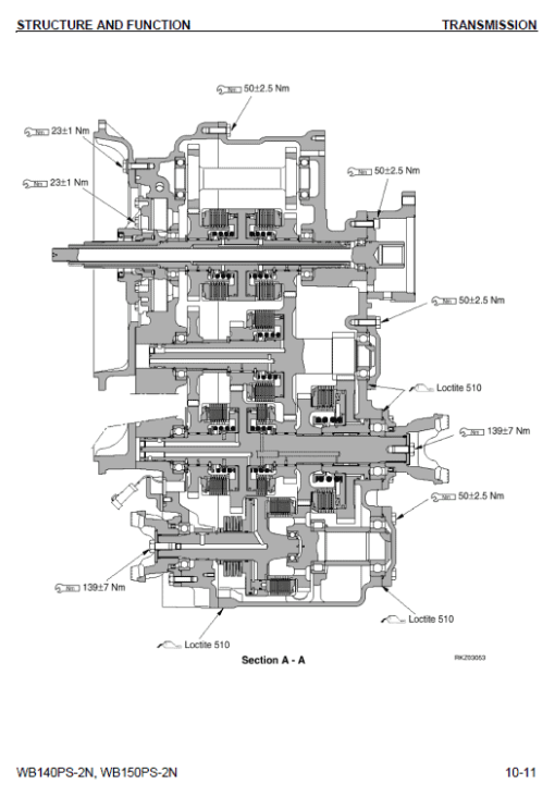 Komatsu WB140PS-2 and WB150PS-2 Backhoe Loader Service Manual - Image 5