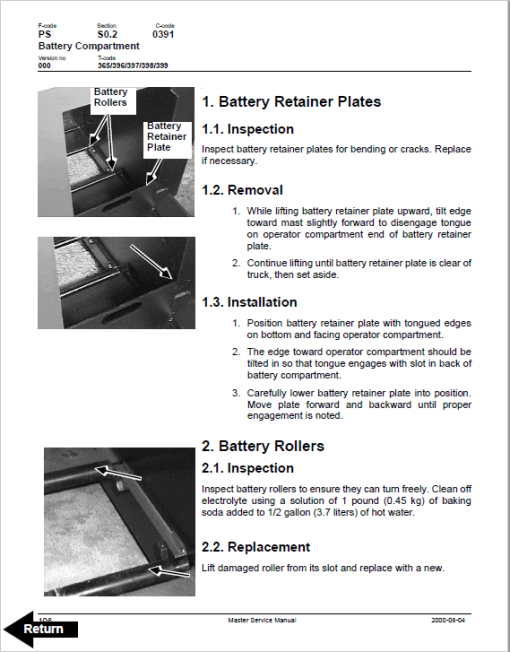 BT RRX35, RRX45, RDX30, RSX40, RSX50 Rider Truck Service Manual - Image 3