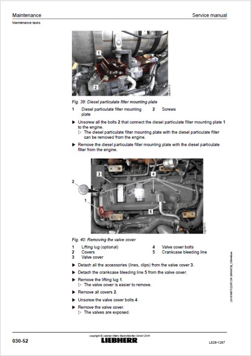 Liebherr L528 Type 1267 Wheel Loader Service Manual - Image 2