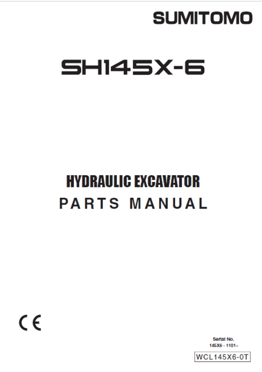 Sumitomo SH145X-6 Hydraulic Excavator Repair Service Manual - Image 2