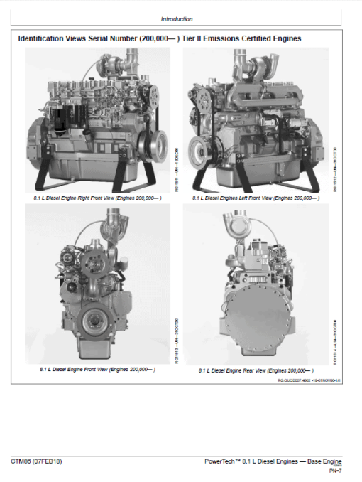 John Deere PowerTech 8.1L Diesel Engines Technical Manual (CTM86) - Image 2