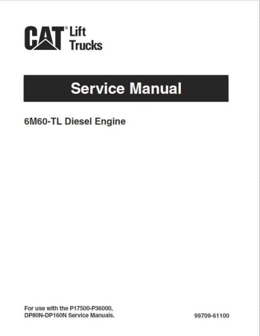 CAT DP80N, DP90N Forklift Lift Truck Service Manual - Image 2