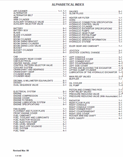 Bobcat X337 and X341 Excavator Service Manual - Image 6