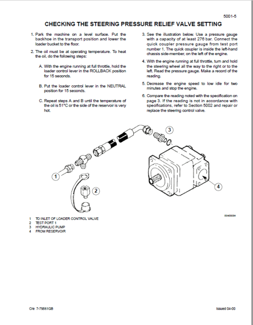 Case 580LE, 580SLE, 580LSP, 590SLE, 590LSP Loader Backhoe Service Manual - Image 2