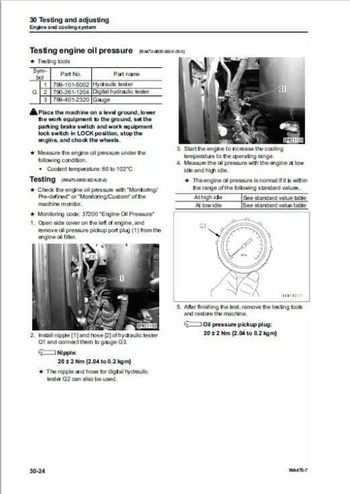 Komatsu WA470-7 Wheel Loader Service Manual - Image 5