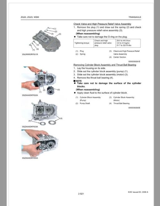 Kubota ZG20, ZG23 Zero Turn Mower Workshop Repair Manual - Image 2