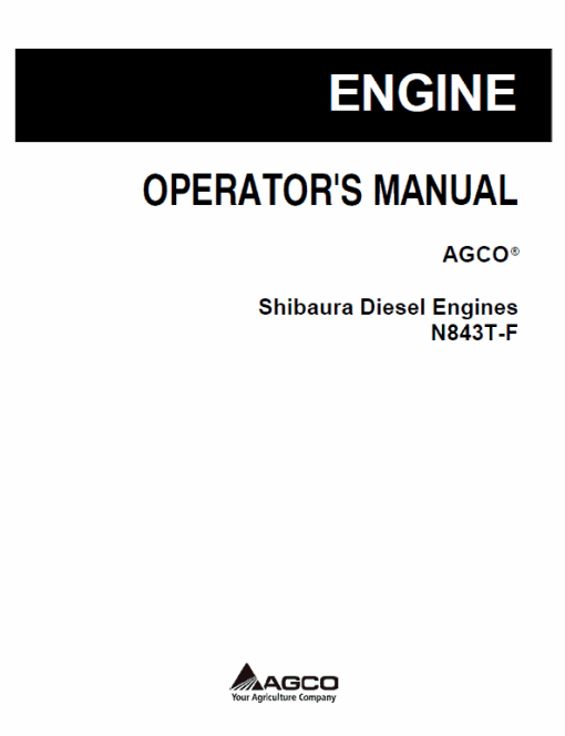 Shibaura Diesel Engines N843T-F, N843L-F, N844LT Manual - Image 2