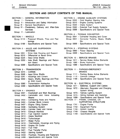 John Deere 646B Compactor Repair Technical Manual (TM1116) - Image 3