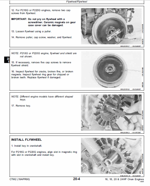 John Deere 16, 18, 20, 24HP Onan Engines Technical Manual  (CTM2) - Image 3