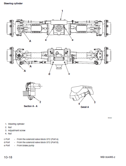 Komatsu WB150AWS-2 Backhoe Loader Service Manual - Image 2