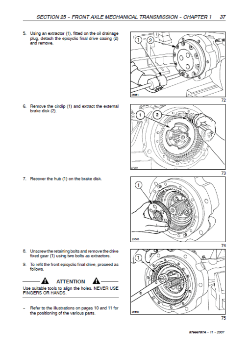 New Holland T4020, T4030, T4040, T4050 Delux Supersteer Tractor Manual - Image 2