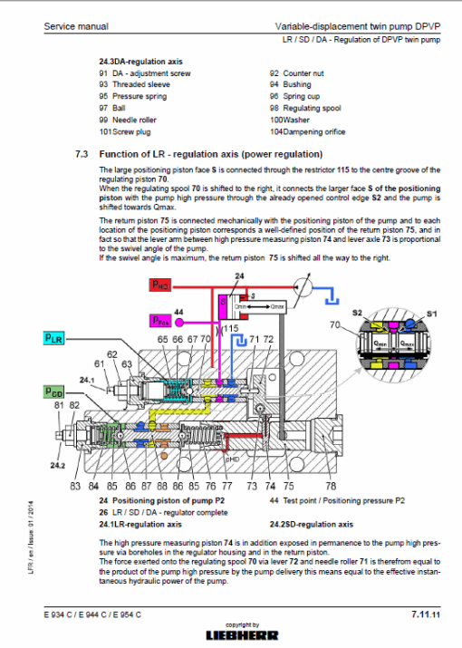 Liebherr ER934C, ER944C, ER954C, EP934C, ER944C, ER954C Excavator Service Manual - Image 2