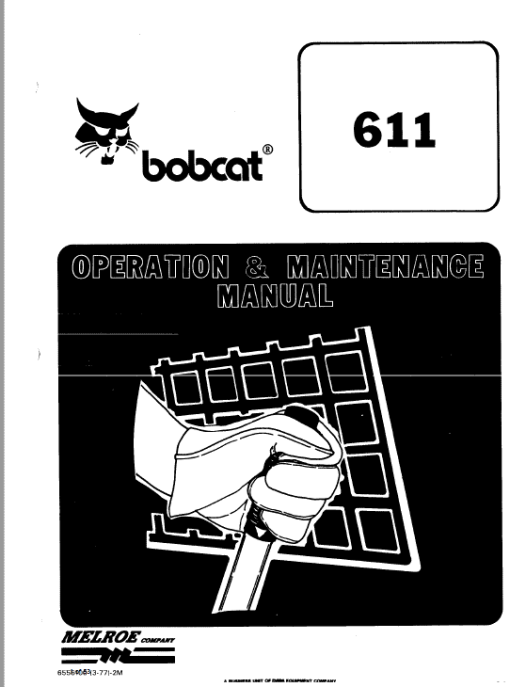 Bobcat 600, 600D, 610 and 611 Skid-Steer Loader Service Manual - Image 4