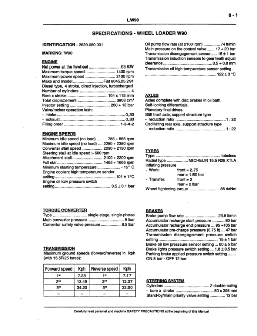 New Holland LW90 Wheel Loader Service Manual - Image 2