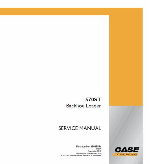 Case 570ST Backhoe Loader Service Manual - Image 2