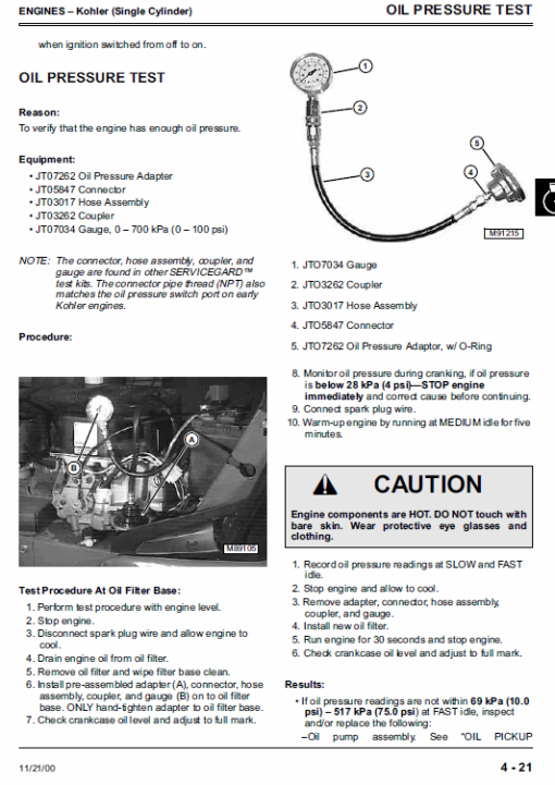 John Deere S1642, S1742, S2046, S2546 Scotts Tractor Technical Manual (TM1776) - Image 2