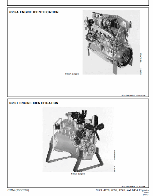 John Deere 300 Series Type 3179, 4239, 6359, 4276, 6414  Engines Manual (CTM4) - Image 3