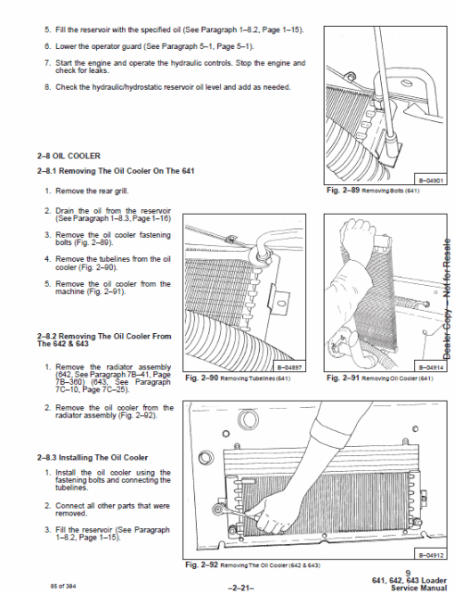 Bobcat 641, 642 and 643 Skid-Steer Loader Service Manual - Image 3