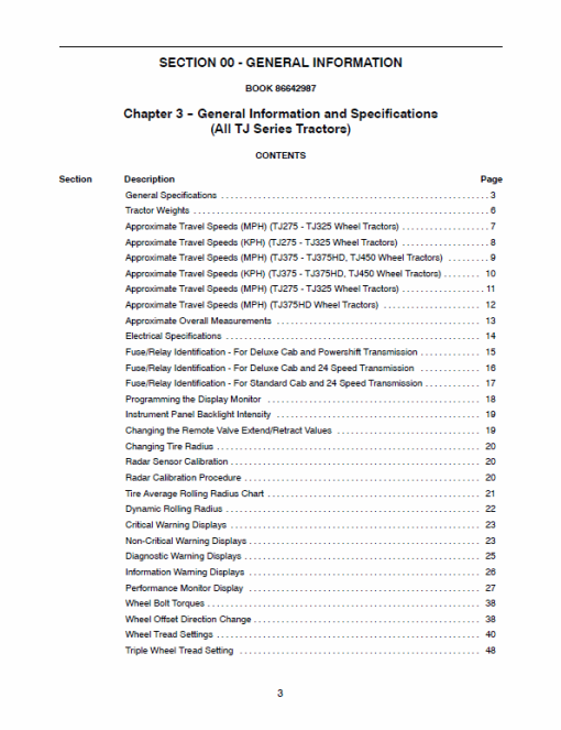 New Holland TJ275, TJ325, TJ375, TJ450 Tractors Service Manual - Image 2