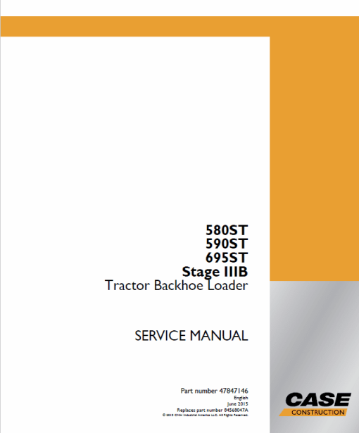 Case 580T, 580ST, 590ST, 690ST Backhoe Loader Service Manual - Image 2