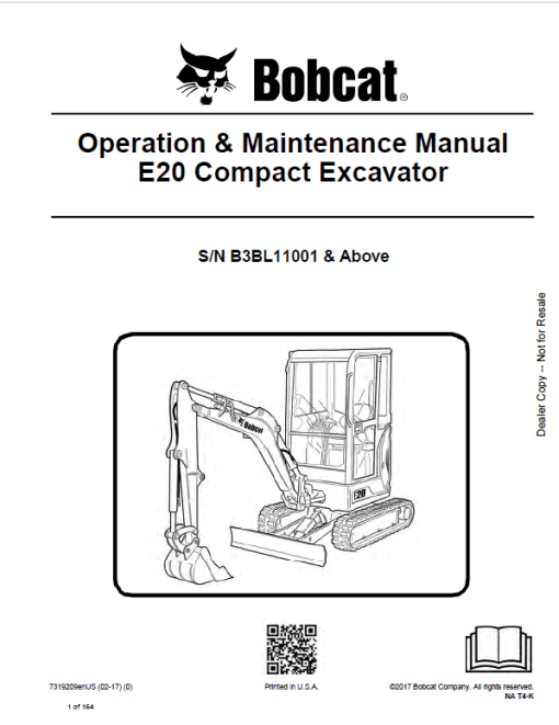 Bobcat E20 Excavator Repair Service Manual - Image 2