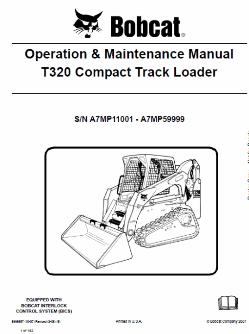 Bobcat T320 Loader Service Manual - Image 2