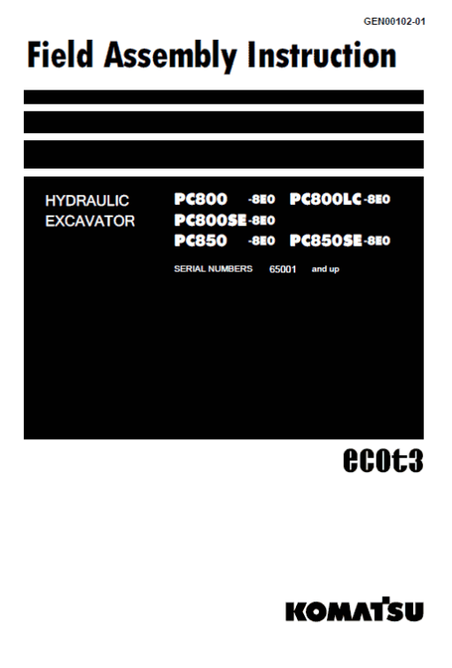 Komatsu PC800-8E0, PC800LC-8E0, PC850-8E0, PC850LC-8E0 Manual - Image 2