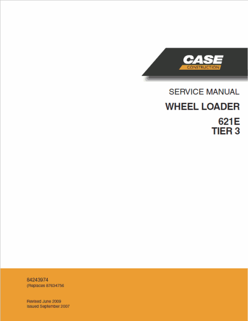 Case 621E Wheel Loader Service Manual - Image 2