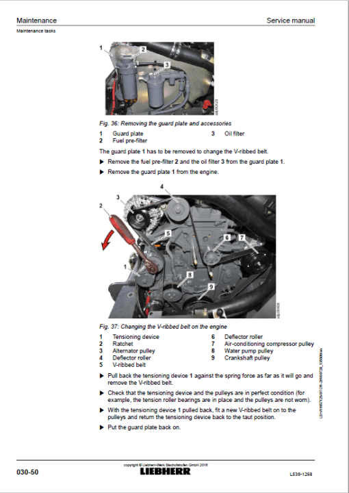 Liebherr L538 Type 1268 Wheel Loader Service Manual - Image 2