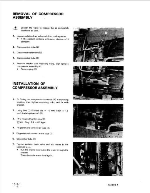 Komatsu WA800-1, WA800-2 Wheel Loader Service Manual - Image 2