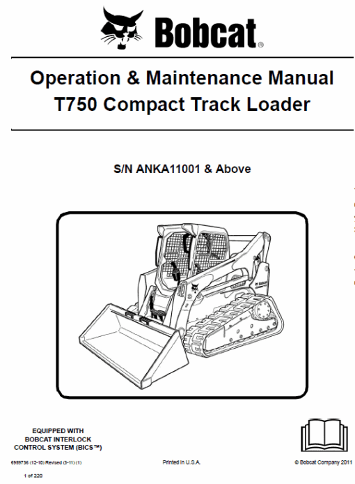 Bobcat T750 Loader Service Manual - Image 2