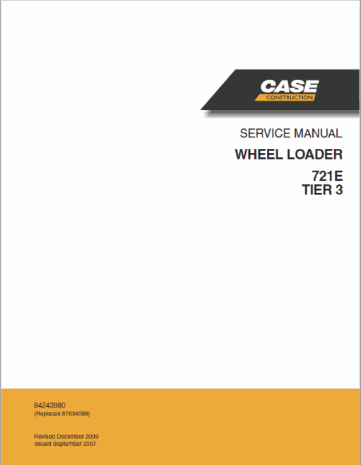 Case 721E Wheel Loader Service Manual - Image 2