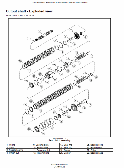 New Holland T8.275, T8.300, T8.330, T8.360, T8.390, T8.420 Tractor Service Manual - Image 2