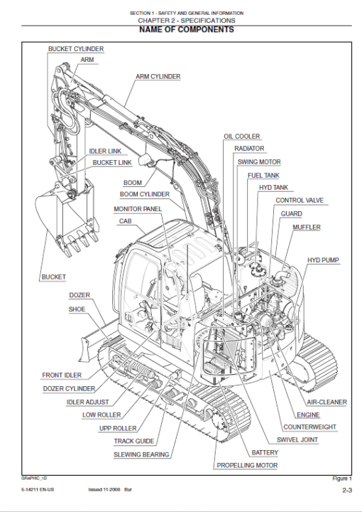 Kobelco 70SR ACERA Tier 4 Excavator Service Manual - Image 2