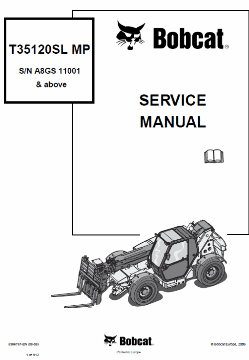 Bobcat T35100, T35100S, T35100L, T35100SL, T35120L, T35120SL Telescopic Manual - Image 6