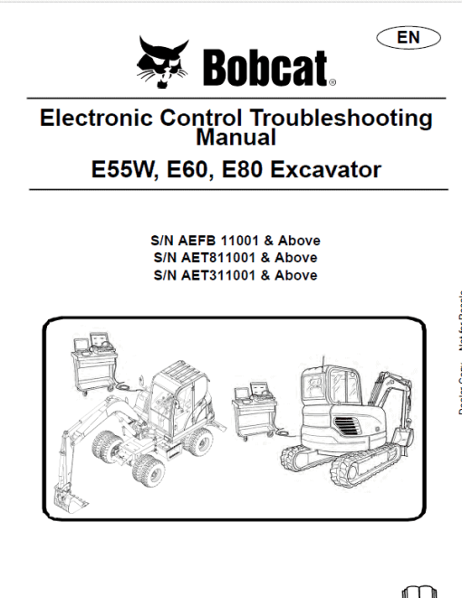 Bobcat E55W Excavator Repair Service Manual - Image 2