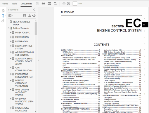 Nissan Murano Z50 2005 -2008 Repair Manual - Image 3